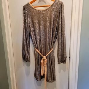 Gentle Fawn Juliette Mini Sequined Dress in Size L